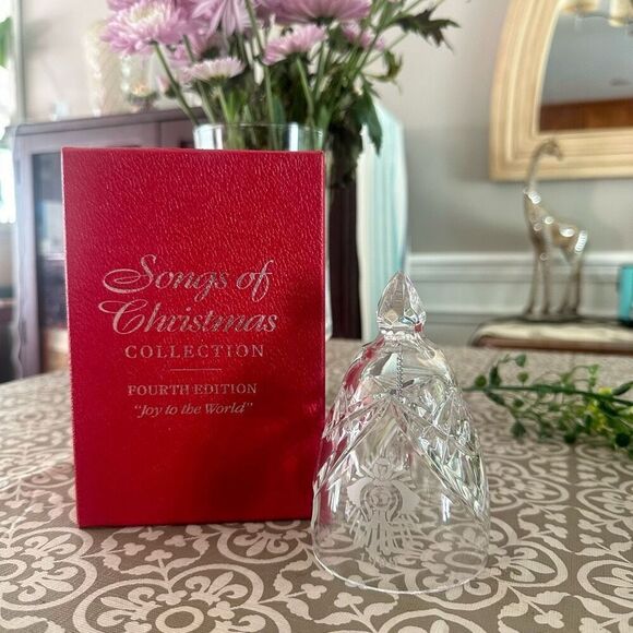 Waterford Crystal Songs of Christmas 1999 Bell 4th Ed Joy to the‎ World Vintage - Picture 1 of 8